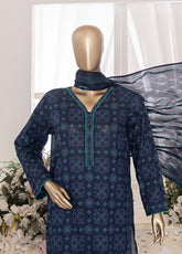 HZ Textiles Printed Cambric 3 Piece Unstitched Suit HZ25MD MSC-202A